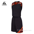 Uniformes de basket-ball simples en gros de maillots de basket-ball vierges